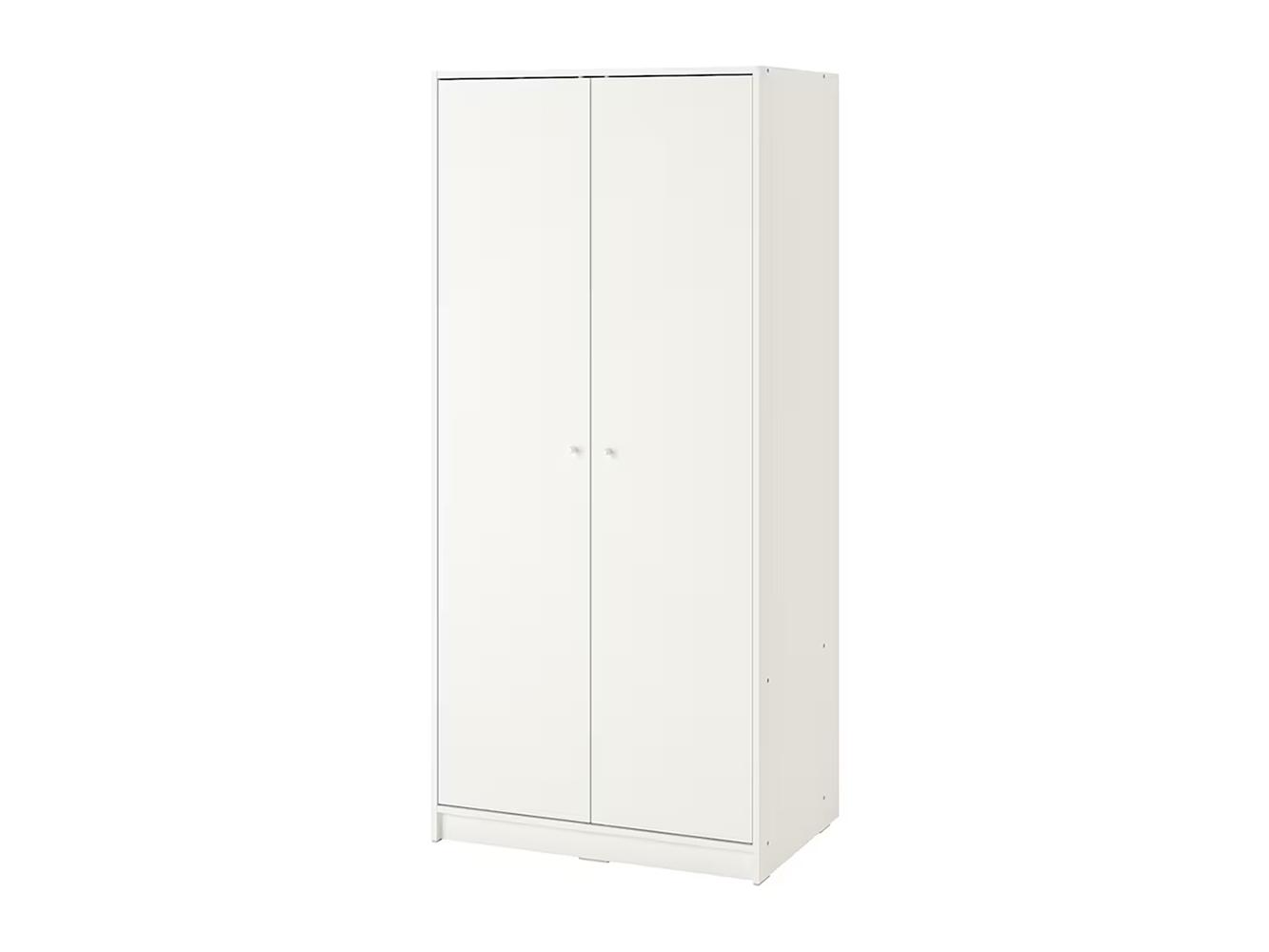 Распашной шкаф Клепстад 113 white ИКЕА (IKEA) изображение товара