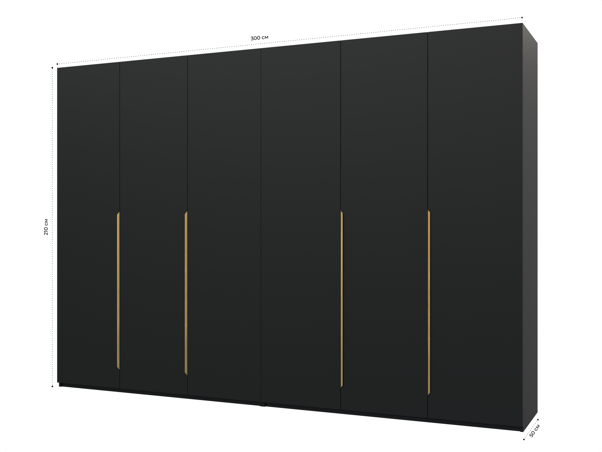 Распашной шкаф Пакс Альхейм 16 black (gold) ИКЕА (IKEA) изображение товара