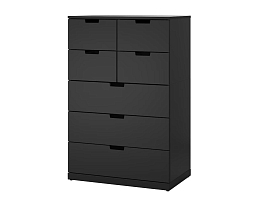 Изображение товара Комод Нордли 15 black ИКЕА (IKEA) на сайте adeta.ru